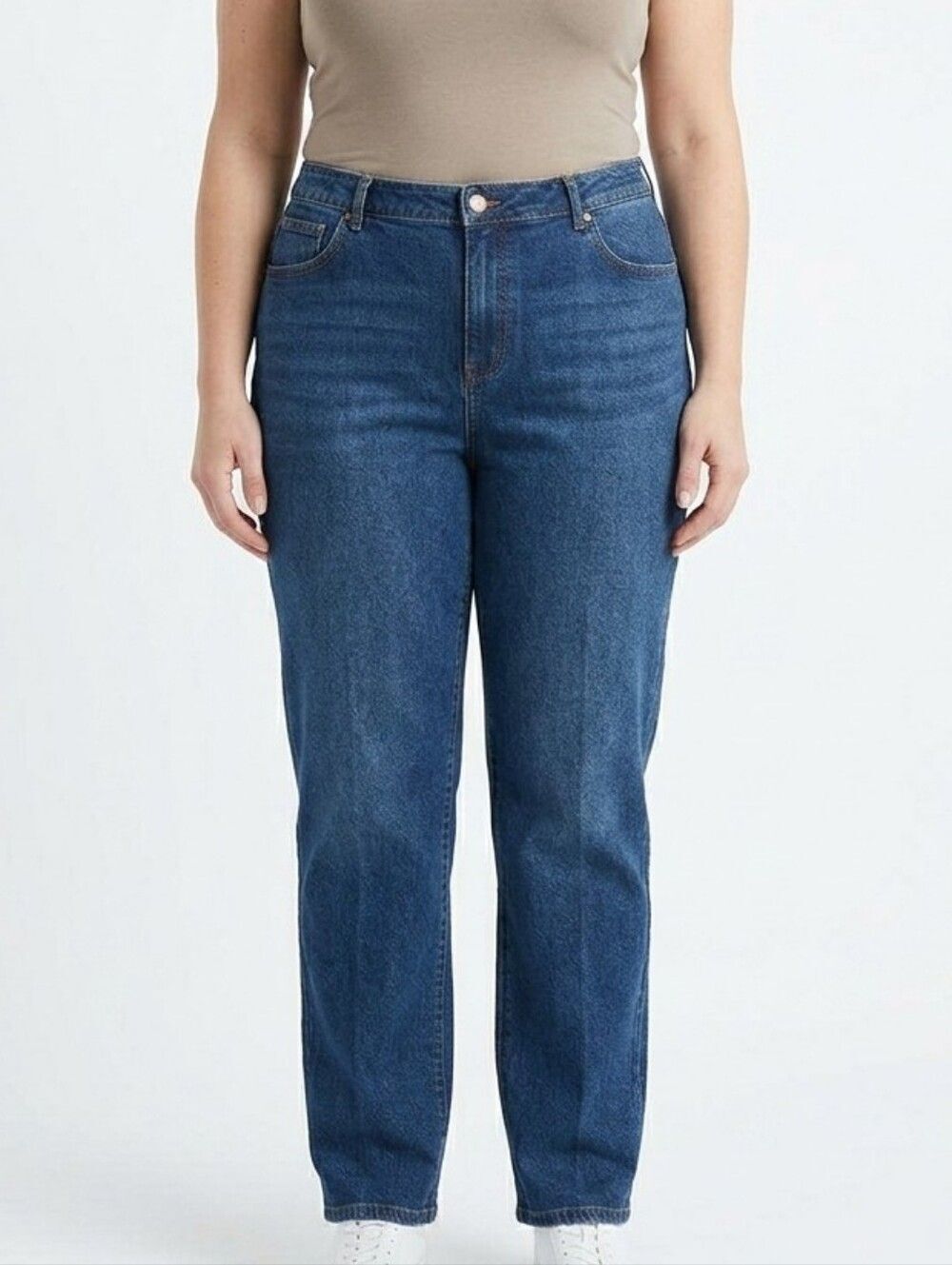 Talbots High Waist Relaxed Leg Blue Jeans Plus Size 22W Classic Dark Wash Denim